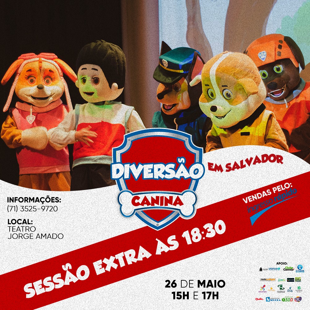 Diversão Canina no Teatro Jorge Amado