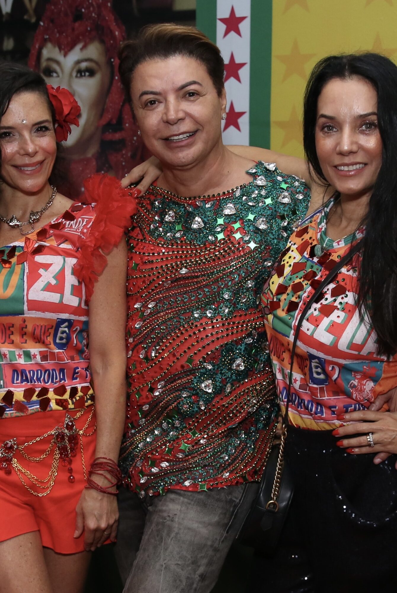 Mônica Carvalho e Mylla Christie marcam presença na quadra da Grande Rio e celebram novo filme “Rosa do Carnaval”