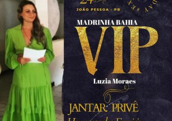 A jornalista Luzia Moraes entre os "Nordestinos de Destaque" homenageados na Paraíba.