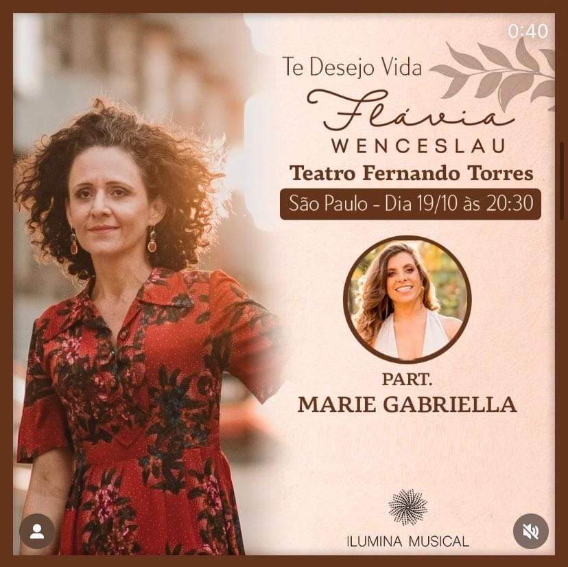 Flávia Wenceslau – Show “Te Desejo Vida” no Teatro Fernando Torres em São Paulo – SP