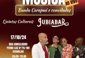 "Quintas Culturais" receberá Banda Carapuá e convidados, no Jubiabar