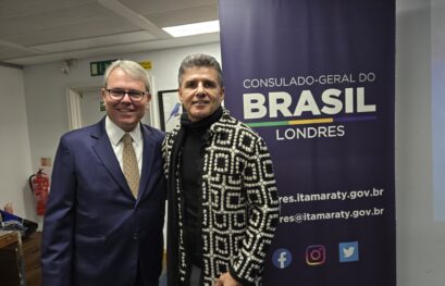 Del Feliz representa o Nordeste em evento cultural em Londres, destacando o forró e a cultura baiana