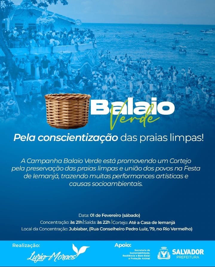 Campanha Balaio Verde promove Cortejo no dia 01 de fevereiro