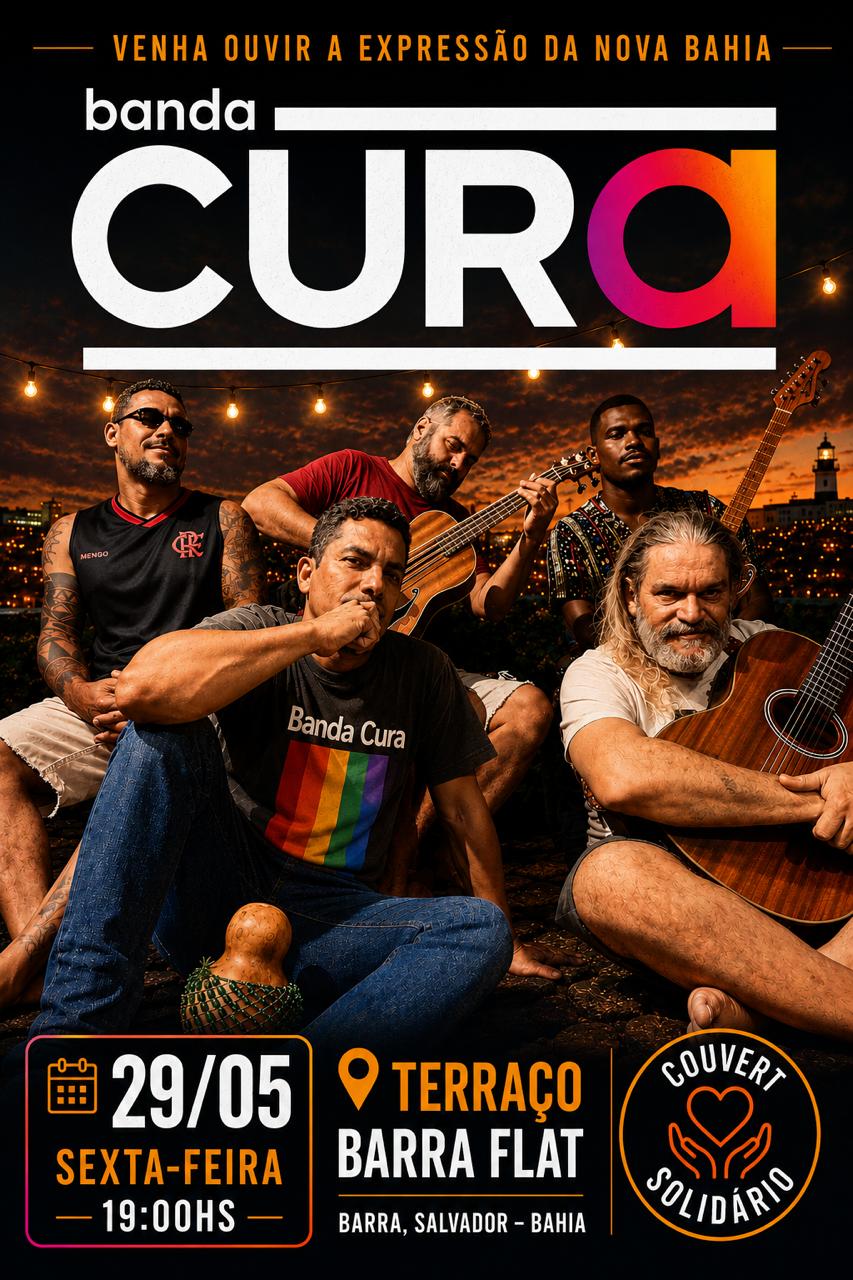 Show da Banda Cura no Terraço Brisa do Mar, na Barra