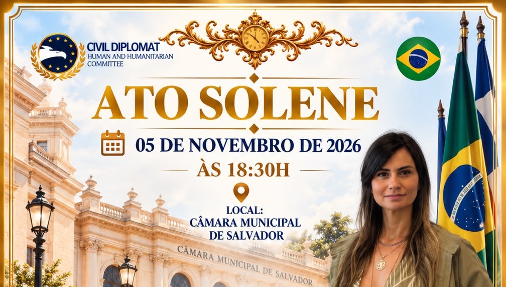 Salvador recebe Ato Solene da Diplomacia Civil Internacional