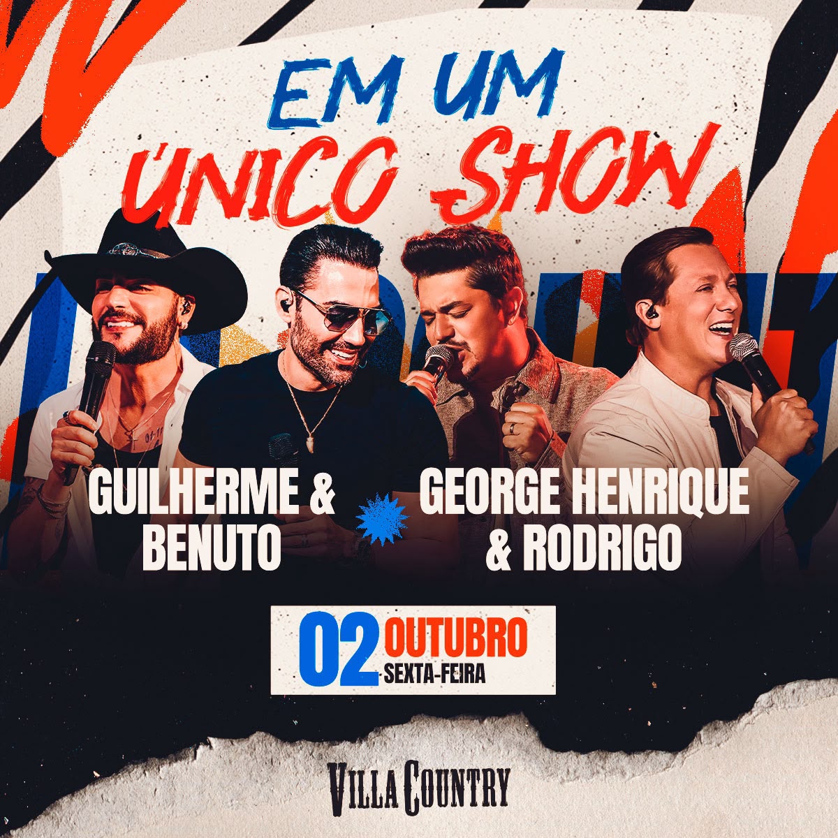 Guilherme & Benuto retornam ao Villa Country nesta sexta-feira (2)