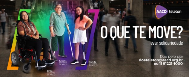 Com o mote “O Que Te Move?”, AACD e SBT lançam 29ª edição da Campanha Teleton
